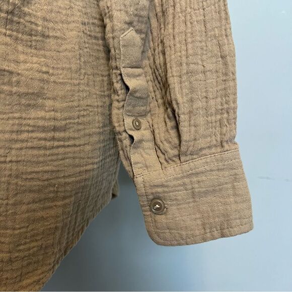 Aritzia Wilfred Free Sail Gauze Button Down Shirt Size 2XS - Picture 5 of 8